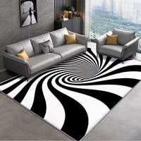 Tapis géométrique réversible en polyester fabriqué à la machine, motif abstrait, pour salon, grande taille, vente en gros