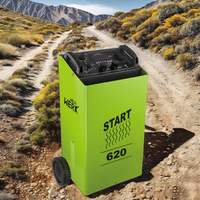 Cargador de Batería de Coche de 12V 24V, Arrancador de Batería con Capacidad de Alto Voltaje