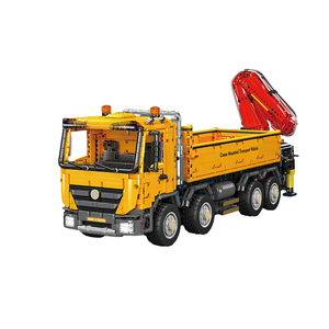 17050 Grúa Excavadora Neumática Autoelevable con Control Remoto, Vehículo de Ingeniería Eléctrico, Bloques de Construcción para Adultos de Dificultad de Montaje - Product Image 1