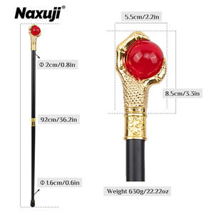 Bastón de Caballero con Diseño de Garra de Dragón Rojo Dorado para Actividades, Juegos de Rol, Exposiciones de Cómics, Fotografía y Accesorios de Escenario - Product Image 2