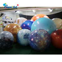 Ballon gonflable lumineux LED du système solaire Mars Terre Lune Jupiter Planète pour la décoration d'événements