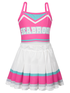 Filles <span class=keywords><strong>Zombie</strong></span> <span class=keywords><strong>Cheerleader</strong></span> Costume Toddler Zombies Addison Halloween Robe Cheer Jarretelles Jupe Plissée Costumes - Product Image 4