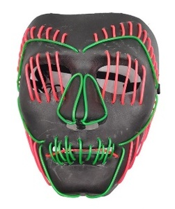 V for Vendetta Máscara atractiva fluorescente Máscara divertida para adultos y niños Máscara de fantasma de ansiedad social Máscara de terror Sombrero - Product Image 2