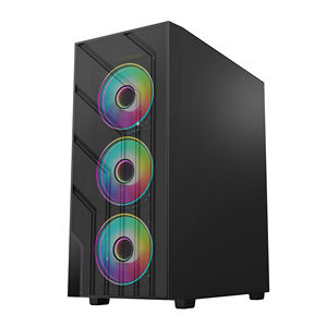 Factory Outlet New ATX PC Case Polygonal Mesh Computer <span class=keywords><strong>Gaming</strong></span> Case Apertura Vidrio templado OEM Aleación de aluminio PC Case Stock - Product Image 3