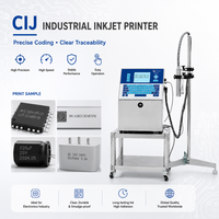Mesin Printer Inkjet Cij, Mesin Kode Tanggal Inkjet, Printer Nomor Lot, Printer Tanggal Kedaluwarsa Batch untuk Elektronik