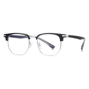 Lunettes de vue classiques 8802 pour homme, monture carrée en alliage métallique, verres optiques pour <span class=keywords><strong>myopie</strong></span>, lunettes anti-lumière bleue TR90 - Product Image 6