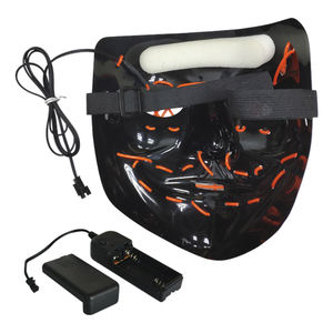 En gros populaire Halloween décoration lumineuse lumière jusqu'à DJ fête néon brillant el fil rave LED <span class=keywords><strong>masque</strong></span> <span class=keywords><strong>de</strong></span> fête - Product Image 5