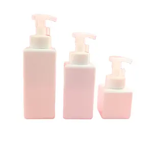 Garrafas personalizadas de espuma para shampoo, frascos de luxo para cílios 100/250/450/650ml, pote de plástico transparente durável com sabão
