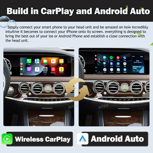 วิทยุติดรถยนต์ Carplay จอคู่ รองรับ Android Auto สำหรับรถเบนซ์ S Class W222 ปี 2014-2020 เครื่องเล่นมัลติมีเดีย ระบบนำทาง GPS เครื่องเสียงติดรถยนต์ - Product Image 6