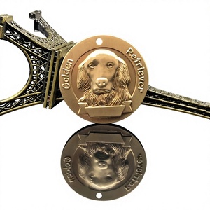Placa <span class=keywords><strong>de</strong></span> Identificación para Perro <span class=keywords><strong>de</strong></span> Metal con Relieve Tridimensional, Placa <span class=keywords><strong>de</strong></span> Identificación para Mascotas <span class=keywords><strong>de</strong></span> Latón con Letras - Product Image 1