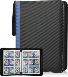 9 pochettes porte-cartes à collectionner avec pochettes Design personnalisé <span class=keywords><strong>Album</strong></span> photo <span class=keywords><strong>Livre</strong></span> 900 pochettes en cuir PU Collection de cartes de jeu Classeur - Product Image 1