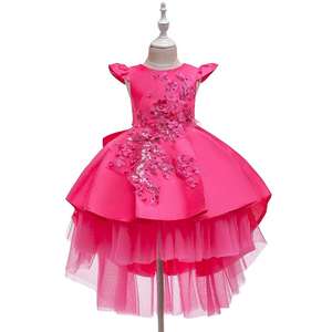 Robe de princesse fleurie pour fille, robe élégante pour fête d'anniversaire, robe formelle pour filles, vêtements de Noël pour bébé, 3-12 ans Y12410 - Product Image 5
