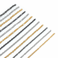 Chaîne à maillons de luxe ajustable en gros pour la fabrication de cordons, colliers, bracelets, accessoires, breloques de sac et de sac à main
