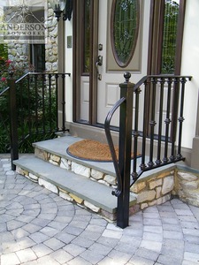 Barandilla de Hierro Forjado para Porche - Protección Clásica para Terraza <span class=keywords><strong>con</strong></span> Diseño Natural y Atractivo Atemporal - Product Image 3