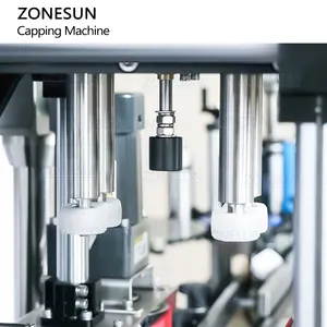 ZONESUN ZS-XG440RS automatischer Servomotor 4-Rad-Schraube Flaschenverschlussmaschine