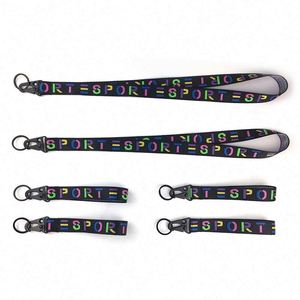 Custom-printed Premium Hand Wrist Short Nylon Ribbon Strap <b>Lanyard</b> Key Holder - Product Image 6