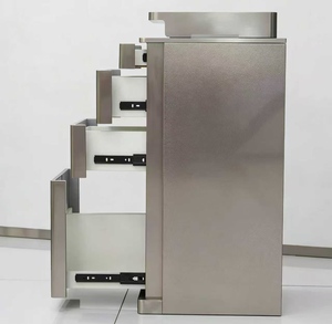 Modern Multi Layer Storage <b>Tool</b> Cabinet Hair Salon Specific Stainless Steel Drawer Cart Ironing Dyeing Table Beauty Storage Rack - Product Image 2