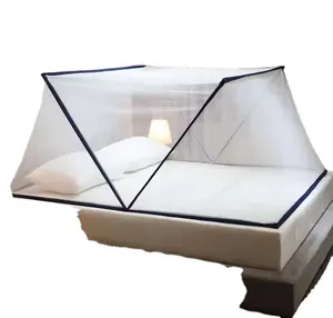 침실 접이식 더블 침대 퀸 사이즈 모기장