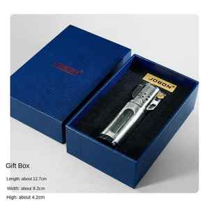 Logo personnalisé briquet au butane briquet torche à gaz rechargeable à triple flamme briquets allume-cigare accessoires pour fumer - Product Image 6