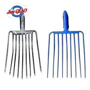 <span class=keywords><strong>Fourche</strong></span> de jardin personnalisée, outils <span class=keywords><strong>à</strong></span> main pour creuser, <span class=keywords><strong>fourche</strong></span> agricole avec manche en bois, acier au carbone, revêtement en poudre - Product Image 4