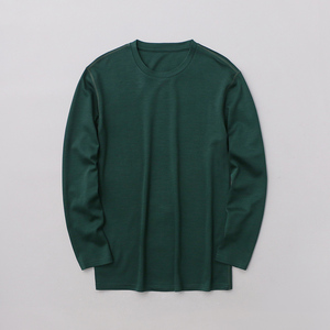 Usine de vêtements en laine <span class=keywords><strong>mérinos</strong></span> 100% pour hommes à bas quantité minimale de commande à Shanghai livraison directe t-shirts en laine <span class=keywords><strong>mérinos</strong></span> lavables fabricant hommes - Product Image 2