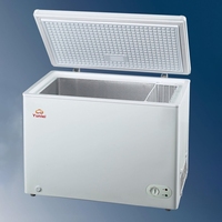 Article populaire BC/BD-158 Congélateur coffre électrique 150L, compartiments de rangement profonds à porte unique avec couvercles pour camping-car et usage extérieur, conception portable