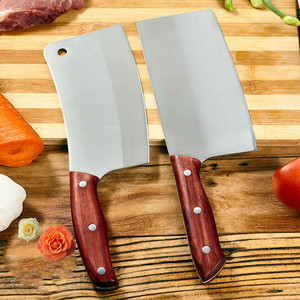 Quick-to-use kitchen <b>knife</b>, stainless steel cleaver, sharp slicing <b>knife</b> set, Yangjiang <b>knife</b> exhibition, street vendor - Product Image 1