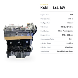 Bloc moteur essence K4M 1.6L DOHC 16 soupapes en fonte, injection multipoint, courroie de distribution pour Renault <span class=keywords><strong>Dacia</strong></span> - Product Image 5