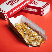 Vente en gros de barquettes à hot-dogs en carton personnalisées à bas prix, boîtes à pizza, emballages