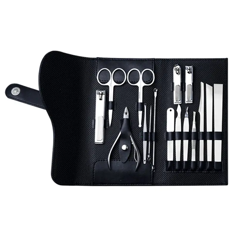 most popular items high quality travel manicure set nail tools nail clipper set stainless steel support logo custom