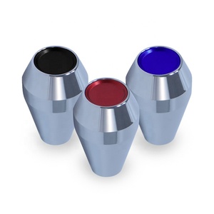 Pommeau de <span class=keywords><strong>levier</strong></span> de vitesse de voiture universel de forme conique 7 <span class=keywords><strong>cm</strong></span> avec tête de <span class=keywords><strong>levier</strong></span> personnalisable LOGO en alliage d'aluminium - Product Image 3