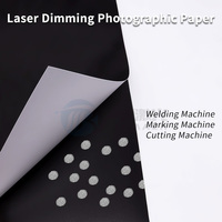 Papier de test Raymach pour faisceau laser à fibre utilisé pour la machine de découpe laser à fibre, papier photographique laser, source haute puissance Raycus