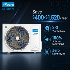 ZERO MPPT Solar Direct Split AC 9000 12000 18000 24000 BTU R32 20 SEER Wall Mounted <b>Air</b> <b>Conditioner</b> Wholesale Solar Direct-Drive - Product Image 2