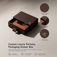 Coffret cadeau de parfum de luxe personnalisé, boîtes en papier écologiques résistantes à l'eau, fabriquées à la main, boîte en papier artisanale personnalisée de luxe