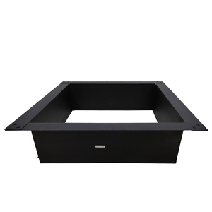 Brasero rond en acier inoxydable de 42 pouces avec anneau métallique pour le camping en plein air, couleur et taille personnalisables - Product Image 1