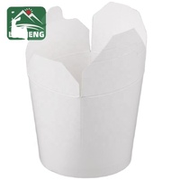 Boîte de papier kraft de restauration rapide de déjeuner jetable imprimé personnalisé boîte de pâtes de nouilles