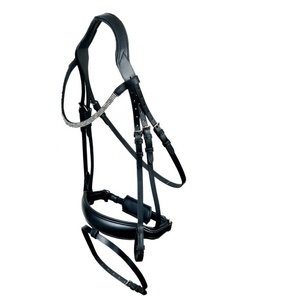 Bride Western Horse Tack Barred Leather Trail Pleasure avec rênes Headstall Breast Collar western bridle - Product Image 1