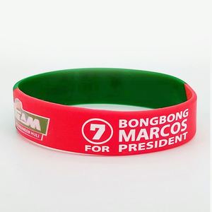 Pulseras y Brazaletes Anchos Personalizados de Calidad a Precio Económico, Colores Segmentados para Eventos Deportivos y Votaciones - Product Image 2