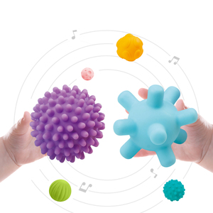 Jouet Montessori, jouet sensoriel doux pour bébé, jouet à mâcher, jouet à presser, animaux, <span class=keywords><strong>balles</strong></span> texturées pour masser - Product Image 4