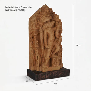 Sculpture Nar Varaha |   Réplique d'art de temple de l'avatar Vishnu, représentant un homme-ligneau du Xe siècle - Product Image 5