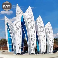 Revestimiento de Fachada de Aluminio para Exteriores, Panel Metálico Perforado, Ecológico y Anticorrosivo para Edificios, Diseño Moderno Personalizado MEIYU