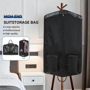Travel Business Garment <strong>Duffel</strong> Crocodile Grain Pu Leather Foldable High Quality 47'' Waterproof Carry Wrinkle Free Suit Bag - Product Image 1