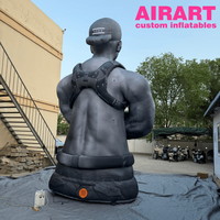 Statue de Buste de Homme Musclé Gonflable Géant Réaliste Personnalisée pour Accessoires de Scène, Grand Accessoire de Personnage de Bodybuilder Gonflable