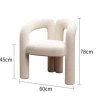 Tabouret de maquillage pour chambre de fille, chaise de coiffeuse en PU de luxe léger avec dossier, chaise de manucure tendance