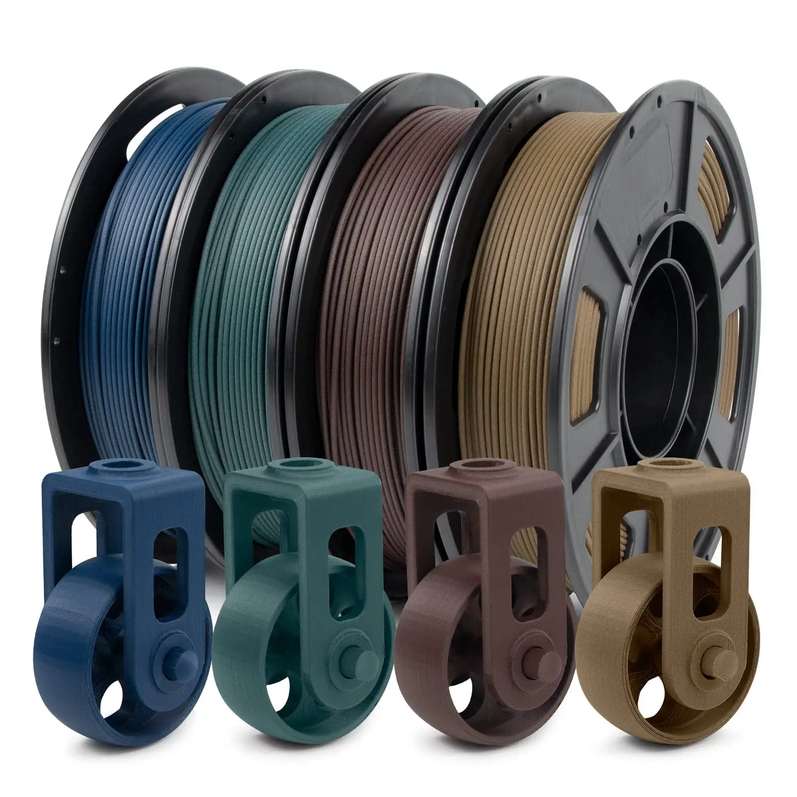3D Printer Filament, Colorful Carbon Fiber Filament Bundle, PLA Filament 1.75mm Carbon Fiber Pla