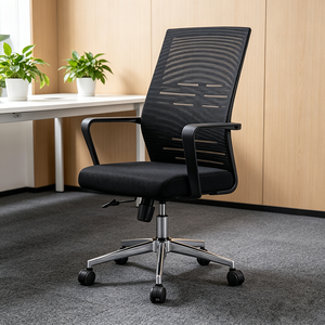 Silla Ergonómica Ajustable de Buena Calidad con Función de Inclinación <span class=keywords><strong>y</strong></span> Ajuste de Altura para Oficina con Intensidad Ajustable - Product Image 1