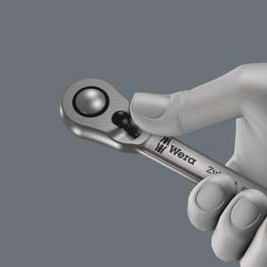 WERA - 05003756001 Trinquete de metal de 1/4 pulgadas con palanca de interruptor y juego de enchufes métricos (13 piezas) JUEGOS DE TRINQUETAS Y TOMAS - Product Image 4