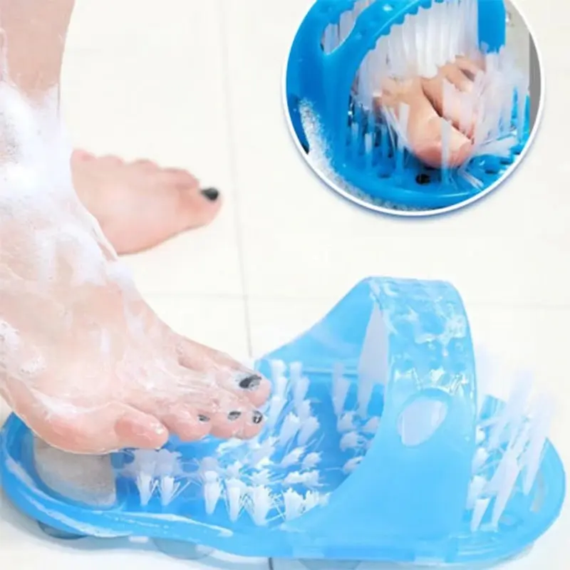 Factory Wholesale Health Care Massage Slippers Shower Slipper Callus Remover Cleaner Massage Brush Shoe