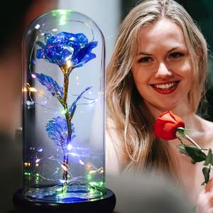 Vente en gros 2025 – Meilleure vente : Rose en feuille d'or 24 carats au design moderne avec dôme en plastique LED pour la Saint-Valentin et la fête des Mères - Product Image 4