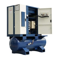 Compresseur d'air à vis électrique à faible bruit 15KW 22KW 16Bar 20Bar VSD Inverter alimenté par courant alternatif avec plusieurs configurations